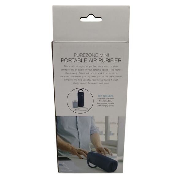 Pure Enrichment PureZone Mini Portable Air Purifier True HEPA Travel Size NEW - Picture 6 of 11